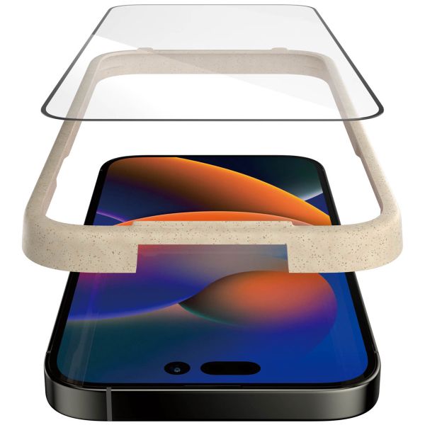 PanzerGlass Protection d'écran Ultra-Wide Fit Anti-bactérienne avec applicateur Apple iPhone 14 Pro Max