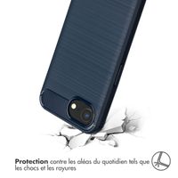imoshion Coque Brushed Apple iPhone 16e - Bleu foncé