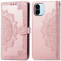 imoshion Etui de télephone Mandala Xiaomi Redmi A1 / A2 - Rose Doré