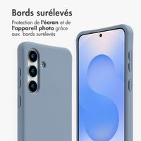 imoshion Coque arrière Color avec cordon amovible et MagSafe Samsung Galaxy S24 / S25 - Ash Blue