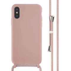 imoshion Coque en silicone avec cordon iPhone X / Xs - Sand Pink