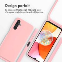 imoshion ﻿Coque en silicone avec cordon Samsung Galaxy A14 (5G/4G) - Rose