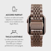 Burga Bracelet en acier Apple Watch Series 1 á 9 / SE (38/40/41 mm) | Series 10 (42 mm) - Chic Royal - Rose Dorée