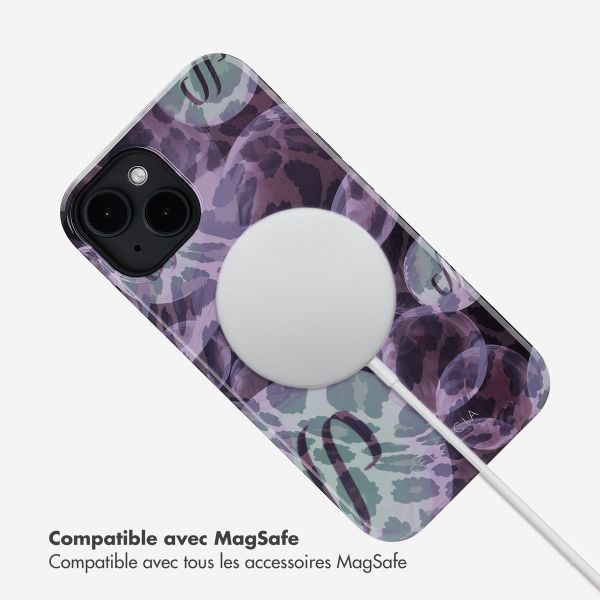 Selencia Coque arrière Vivid Tough avec MagSafe iPhone 14 - Leo Bubble Green