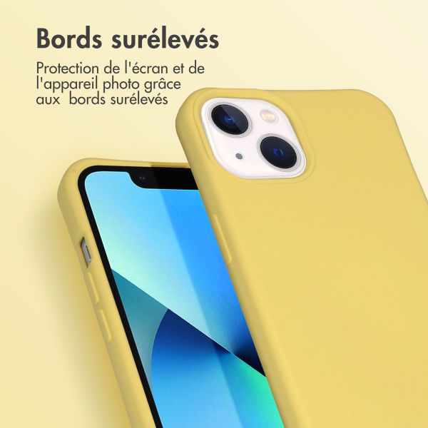 imoshion Coque de couleur avec cordon amovible iPhone 13 - Jaune