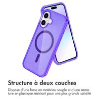imoshion Coque Pailletée avec MagSafe Apple iPhone 17 - Violet
