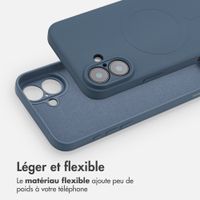 imoshion Coque Couleur avec MagSafe Apple iPhone 16 - Bleu foncé