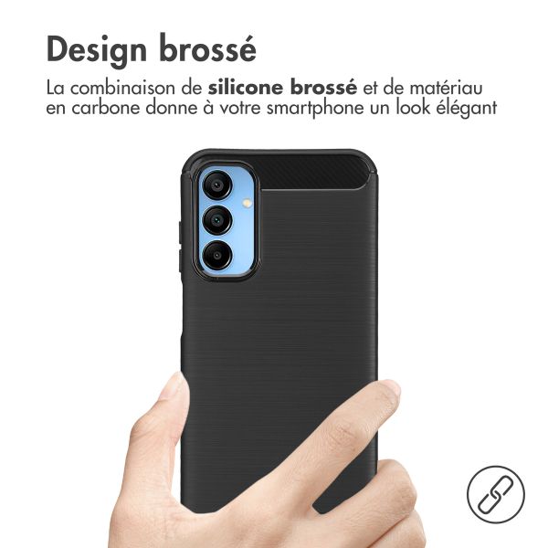 imoshion Coque Brushed Samsung Galaxy A15 (5G/4G) - Noir