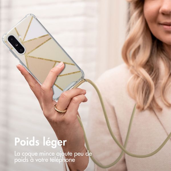 imoshion Coque Design avec cordon Samsung Galaxy A26 - Beige Graphic