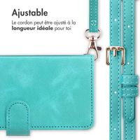 imoshion Etui de téléphone portefeuille avec cordon Samsung Galaxy S21 FE - Turquoise