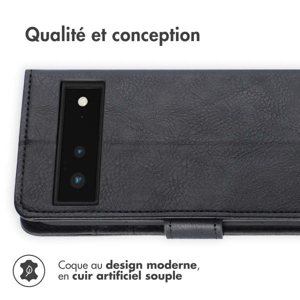 imoshion Étui de téléphone portefeuille Luxe Google Pixel 6 - Noir