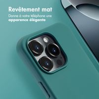 imoshion Coque arrière Color avec cordon amovible et MagSafe Apple iPhone 16 Pro Max - Vert foncé