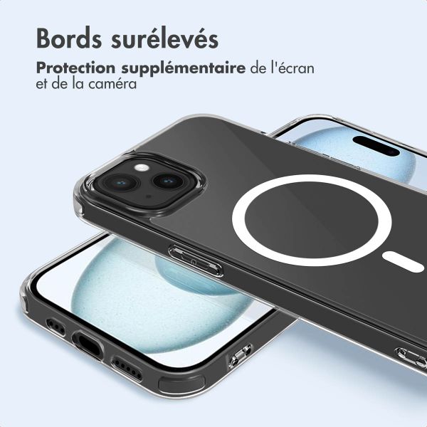 imoshion Coque arrière de protection avec MagSafe iPhone 15 - Transparent