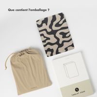 Selencia Coque tablette Vivid Apple iPad 6 (2018) 9.7 pouces / iPad 5 (2017) 9.7 pouces - Art Wave Black