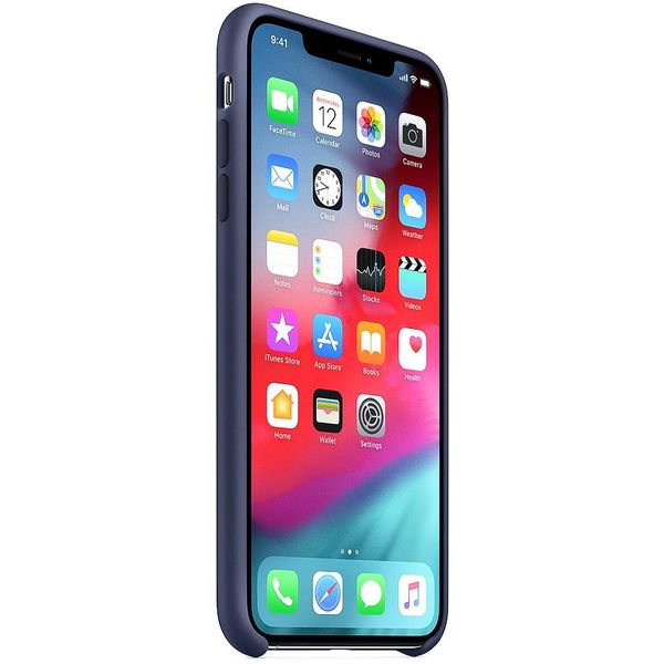 Apple Coque en silicone iPhone Xs Max - Midnight Blue