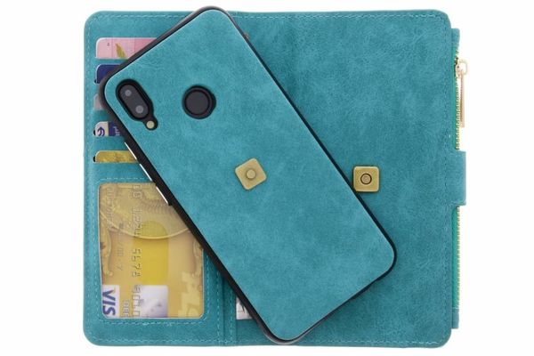 Porte-monnaie de luxe Huawei P20 Lite - Turquoise