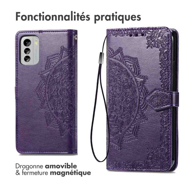 imoshion Etui de télephone Mandala Nokia G60 - Violet