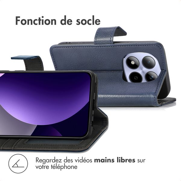 imoshion Étui de télephone portefeuille Xiaomi Redmi Note 15 Pro Plus (5G) - Bleu foncé