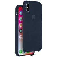 Apple Coque en silicone Apple iPhone X - Midnight Blue