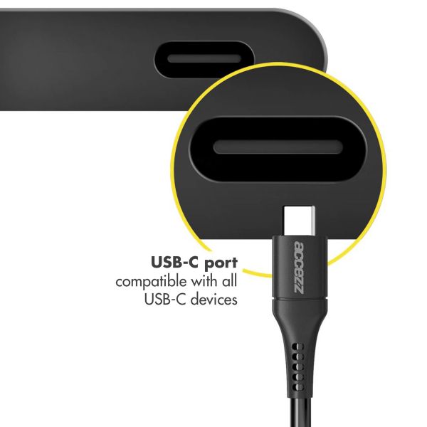 Accezz Câble USB-C vers USB - 0,2 mètres - Noir