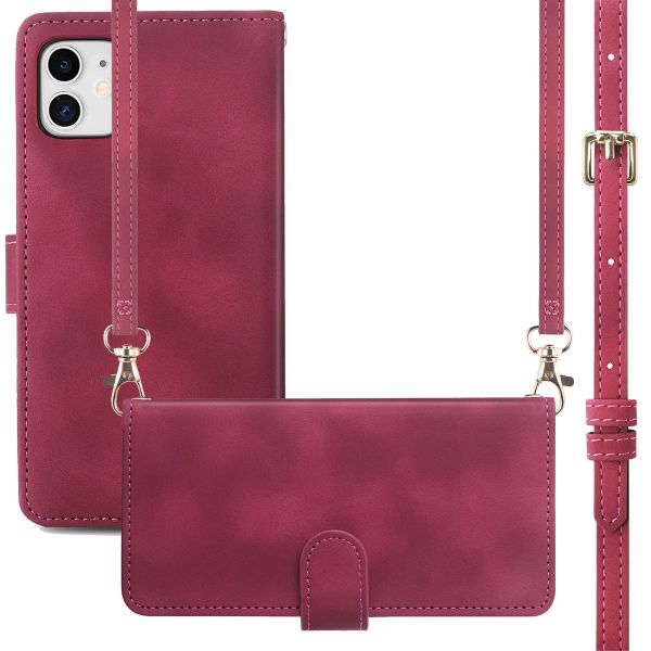 imoshion Etui de téléphone portefeuille avec cordon iPhone 11 - Rouge