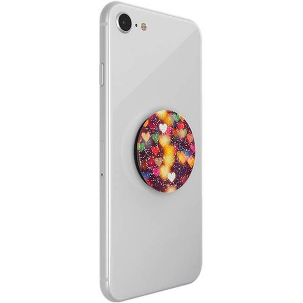 PopSockets PopGrip - Amovible - Glitter Bokeh Hearts