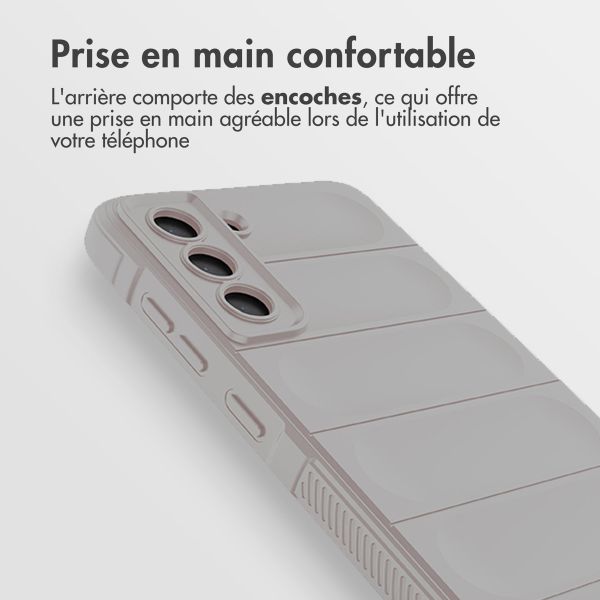 imoshion Coque arrière EasyGrip Samsung Galaxy S21 FE - Gris