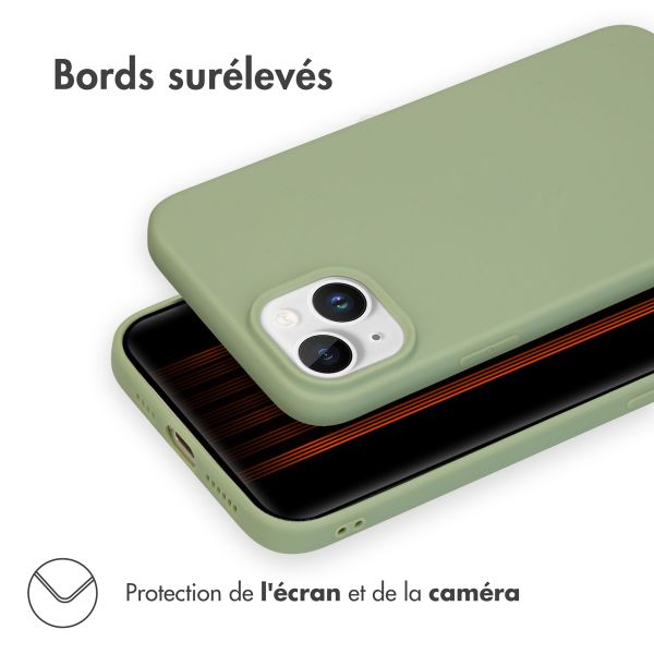 imoshion Coque Couleur Apple iPhone 15 Plus - Olive Green