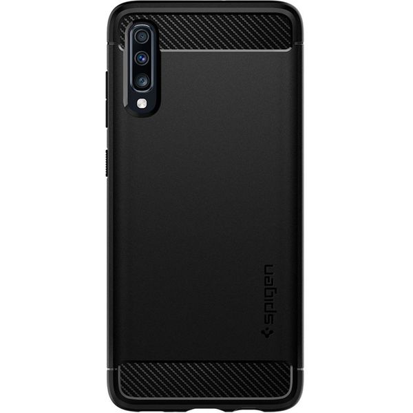 Spigen Coque Rugged Armor Samsung Galaxy A70 - Noir