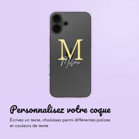 Coque personnalisée avec une lettre iPhone 16 - Transparent