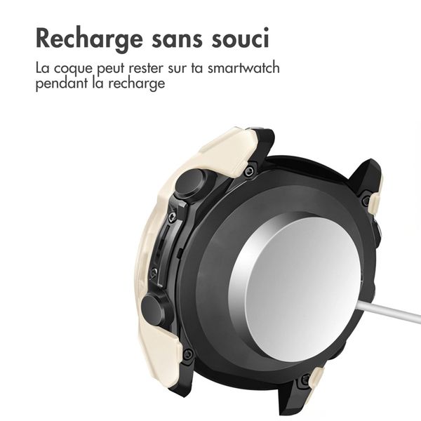 imoshion Coque rigide à couverture complète Garmin Fenix 8 - 47 mm - Beige
