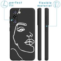 imoshion Coque Design Samsung Galaxy S21 - Line Art Woman White