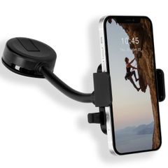 Accezz Support de téléphone pour voiture Samsung Galaxy S10 - Universel - Tableau de bord - Noir