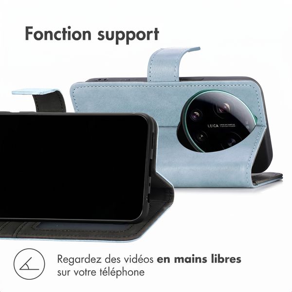 imoshion Étui de télephone portefeuille de luxe Xiaomi 17 Ultra - Bleu clair