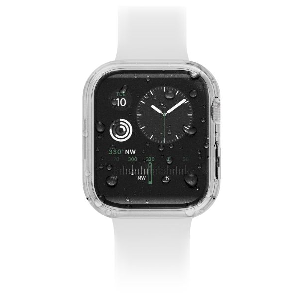 Uniq Nautic Coque Apple Watch avec protection d'écran en Verre Trempé Étanche Apple Watch 7-9 / SE - 45 mm - Dove (Clear)