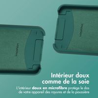 imoshion Coque arrière Color avec cordon amovible et MagSafe Samsung Galaxy S24 / S25 - Vert foncé