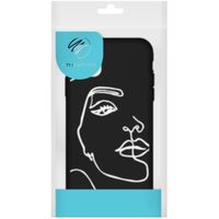 imoshion Coque Design Samsung Galaxy A71 - Visage abstrait - Blanc