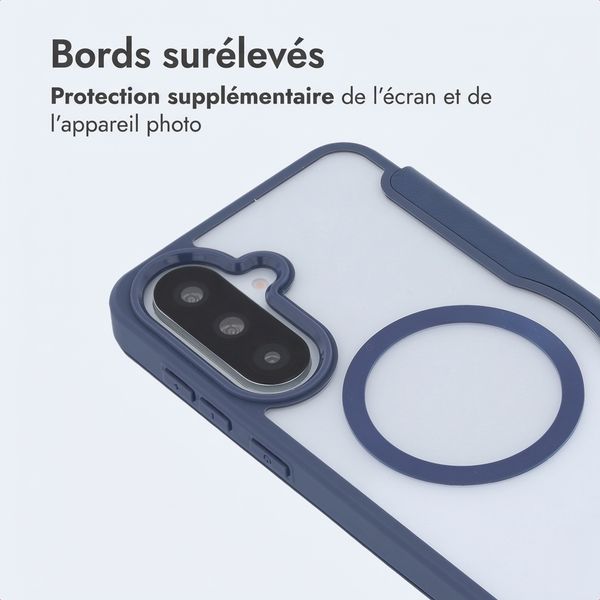 imoshion Bookcase transparente avec MagSafe Samsung Galaxy A37 (5G) - Bleu