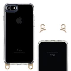 Selencia Coque arrière avec crochets amovibles Apple iPhone SE (2022 / 2020) / 8 / 7 - Transparent