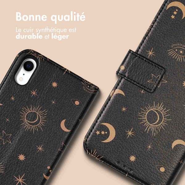 imoshion Étui de télephone portefeuille Design Apple iPhone Xr - Sky Black