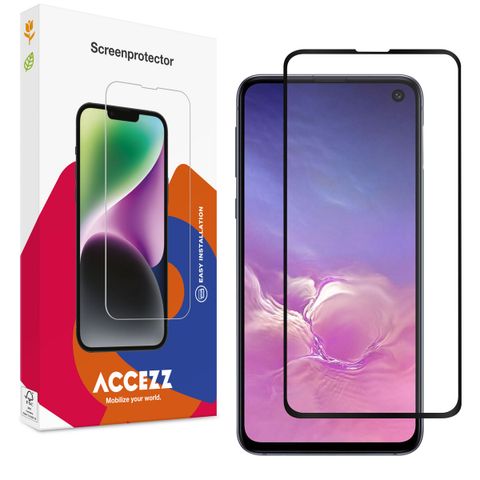 Accezz Protection d'écran en verre trempé Full Cover Samsung Galaxy S10