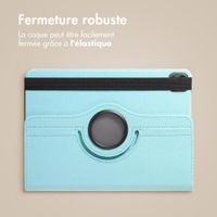 imoshion Coque tablette rotatif à 360° Apple iPad Air 11 pouces (2026) M4 / (2025) M3 / (2024) M2 / Air 5 (2022) / Air 4 (2020) / Pro 11 (2018/2020) - Bleu clair