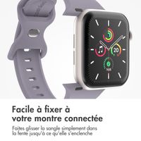 imoshion Bracelet en silicone⁺ Apple Watch Series 1 á 10 / SE / Ultra (2) (44/45/46/49 mm) - Lavender - Taille M/L