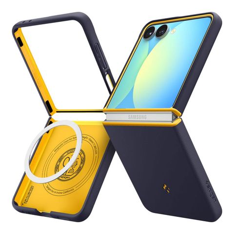 Spigen Coque Nano Pop MagFit Samsung Galaxy Z Flip 7 - Blueberry Navy
