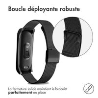 imoshion Bracelet pliant Milanese Xiaomi Mi Band 7 - Noir