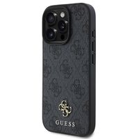 Guess Coque 4G Metal Logo MagSafe iPhone 16 Pro Max - Noir