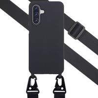 Selencia Coque silicone avec cordon amovible Samsung Galaxy A17 - Noir