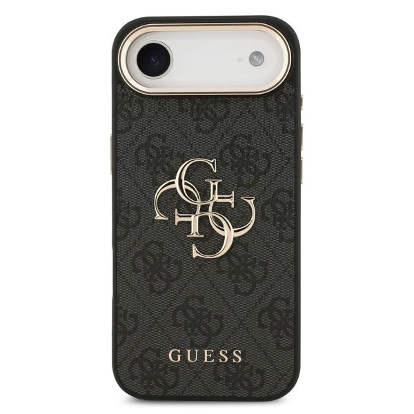 Guess Coque 4G Metal Logo Backcover Apple iPhone Air - Gold Edge - Black
