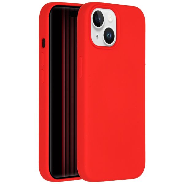 Accezz Coque Liquid Silicone iPhone 15 - Rouge