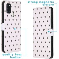 imoshion Coque silicone design Galaxy A21s - Hearts Allover White